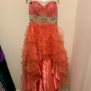 Formal dress: high-low